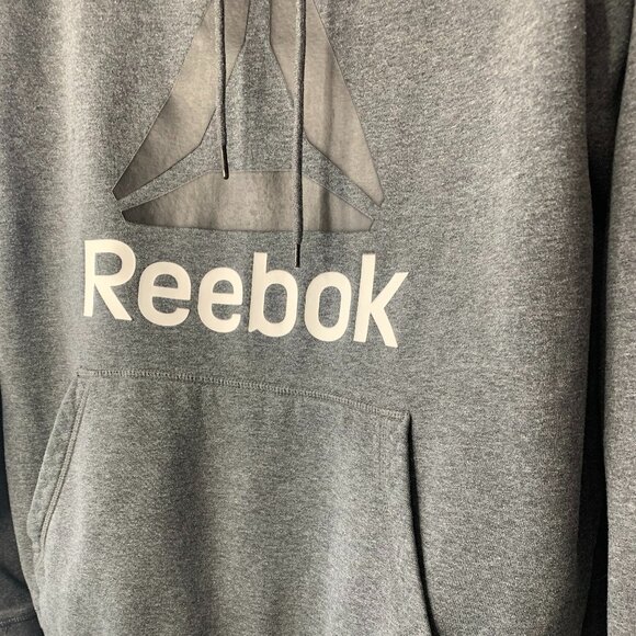 Reebok Men’s Grey Fleece-Lined Hoodie – Size Large - Picture 5 of 15